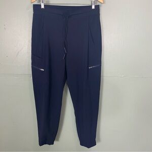 Athleta Venture Pant Pull On Stretchy Size 10‎ Navy Blue Jogger